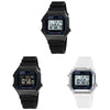 SKMEI 1698 50m Waterproof Multifunctional Sports Square Pin Buckle Luminous Digital Watch(Black Black)