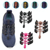 1pairs Spring Buckle Lazy Elastic Shoelaces For Adults And Children 110cm(NO.66 Green)