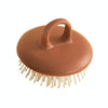 Finger Ring Scalp Massage Comb Air Cushion Comb Household Female Hair Wash Brush(Coffee)