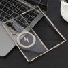 For Samsung Galaxy Z Fold6 6D Glossy Electroplated PC MagSafe Phone Case(Titanium Gray)