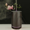 USB 200ml Hollow-out Forest Pattern Wooden Essential Oil Aromatherapy Machine Ultrasonic Humidifier Automatic Alcohol Sprayer(Dark Brown-4)