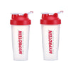 2 PCS YZ025 600ml Multifunctional Transparent Water Cup(Red)
