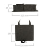 Felt Car Storage Bag Car Back Seat Hanging Organizer Bag(Light Gray)