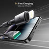JOYROOM S-A50 3A 480Mbps Fast Charging Data Cable, USB-A to 8 Pin Cable, Length: 1.2m(Dark Gray)