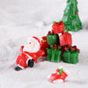 4pcs Christmas Micro Landscape Decorations Resin Craft Gifts Home Decoration Ornaments, Spec: Snowman No.3