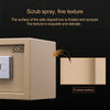 Small Steel Security Safe Box - Digital Keypad - Wall Mount - Gold