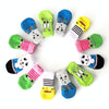 Dog Socks Anti-Slip Knitted, Duckling, Size L (4 Pack)