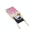 Floral Knitted Mini Crossbody Phone Bag(Pink)