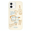 For iPhone 11 Skin Feeling Jelly TPU Hybrid PC Phone Case(Party Line Dog White)
