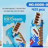 6086-9 Thousand Layers Snow Childhood Memory Ice-Cream Series Micro-Particle Building Block Toys Birthday Gift