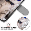 For Alcatel 1L (2021) Coloured Drawing Cross Texture Horizontal Flip PU Leather Case with Holder & Card Slots & Wallet & Lanyard(Slant Hat Blue Mirror Cat)