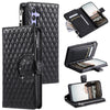 For Samsung Galaxy A36 Glitter Lattice Zipper Wallet Leather Phone Case(Black)