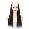 Wig Half Headgear Long Straight Hair U-Shaped Wig Headgear, Colour: 1.US-1B# Black