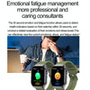 ET585 2.04 inch Silicone Strap IP68 Waterproof Smart Watch, Support ECG / Blood Composition Measurement(Black)