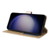 For Samsung Galaxy S25 5G 3-Card Slots Multifunctional Leather Phone Case(Gold)