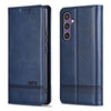 For Samsung Galaxy A36 5G AZNS Magnetic Calf Texture Flip Leather Phone Case(Dark Blue)