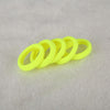 20pcs / Pack Girls Kids Rubber Bands Ponytail Holder Elastic Hair Bands(Fluorescent Yellow)