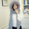 Autumn and Winter One-piece Warm Scarf Gloves Bomber Hats for Women, Size:One Size(Gray)
