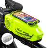 WEST BIKING Bicycle Front Beam Top Tube Bag Mountain Road Bike Waterproof Riding Equipment(Yellow Green)