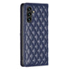 For Samsung Galaxy A56 5G Diamond Lattice Magnetic Leather Flip Phone Case(Blue)