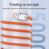 Mech Series 6A 120W USB to 8 Pin Metal Plug Silicone Fast Charging Data Cable, Length: 1.2m(Orange)
