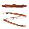 Portable Folding 360 Degree Rotation Presbyopic Reading Glasses with Pen Hanging, +1.50D(Testudinarious)