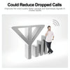 4G LTE 1800MHz Mobile Phone Signal Booster Repeater - UK Plug (Silver)