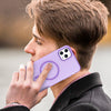 For iPhone 11 Pro Max MagSafe Frosted Translucent TPU + PC Full Coverage Phone Case(Dark Purple)
