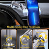 Aluminum Alloy Rotatable Lift Mobile Phone Holder Car Holder,Style:  Magnetic style Black