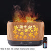 Desktop 3D Simulation Flame Incense Smoked Machine Humidifier, Colour:Gray(UK Plug)