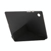 For Samsung Galaxy Tab A8 10.5 2021 Deformation Transparent Acrylic Horizontal Flip PU Leather Tablet Case(Black)