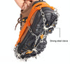 10 Spikes Crampons Ice Snow Non-slip Shoe Cover Outdoor Mountaineering Crampons(Orange)