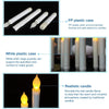 LED Electronic Candle Lights Flameless Long Rod Christmas Candle, Spec:Flashing Yellow Light