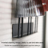 Household Glass Cup Holder Inverted Cup Hanger Bar Free Hole Wall Mounted Drainage Mug Shelf, Color: 3 Position (Black)