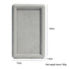 20x12x1.5cm Jewelry Tray Ring Rectangular Empty Plate Earrings Necklace Jewelry Display Plate(Grey)