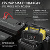 FOXSUR 12V / 24V 10A Portable Motorcycle Car Smart Battery Charger(AU Plug)