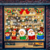 Christmas Old Man Snowflake Window Decoration Stickers(92074)
