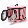 Pink Folding Pet Carrier Bag | EVA Portable Tote | Cat & Small Dog