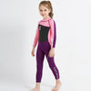 DIVE & SAIL WS-18818 Children Diving Suit One-piece Warm Snorkeling Surfing Anti-jellyfish Swimsuit, Size:S(Black Pink Sleeve)