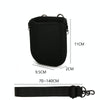 For JBL Go 4 / Go 3 / Clip 5 Speaker Shoulder Bag Mesh Opening Mouth EVA Carrying Case(Black)