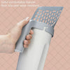 Cat Litter Scoop with Bin, Self-Cleaning, Grey/White