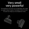 R6 1.32-Inch TWS 2-In-1 Bluetooth Headset Smart Watch, Heart Rate / Blood Oxygen Monitoring(Black Silicon)