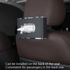 Car Clock Tissue Box Multi-Function Vehicle Instrument Table Paper Towel Box, Style: With Clock (Gray)