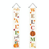 30 x 180cm Thanksgiving Day Couplet Decoration Porch Hanging Flag(Fall  Welcome)