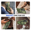 For Samsung Galaxy S25 Ultra 5G MagSafe Magnetic Shockproof Phone Case with Ring Holder(Dark Green)