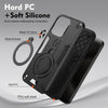 For Samsung Galaxy S24 FE 5G Metal Ring 360 Degree Rotating Holder PC Hybrid TPU Phone Case(Black)
