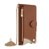 For Samsung Galaxy A56 5G Crossbody Chain Fishtail Litchi Leather Phone Case(Brown)