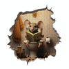 3D Cartoon Mouse Wall Stickers Home Kitchen Animal Decorative Decals, Model: CT70160G-T
