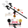 A16 Double-headed  Microphone Clip Aluminum Pole Microphone Accessories