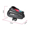 WILD MAN E10S 1L Mountain Bike Phone Touch Screen Hard Shell Tube Bag with Earphone Hole(Black)